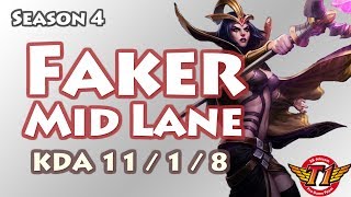 Faker中单诡术妖姬 vs 发条 对面直接崩溃