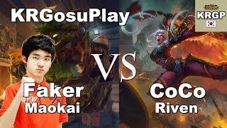 Faker中单树人视角 vs CJ Entus CoCo瑞雯