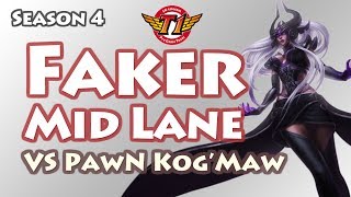 Faker辛德拉 VS Pawn的AP大嘴 可怜的小胖