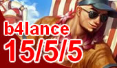 S6韩服第一瞎子b4lance 暴力打法抓爆三路！