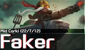 韩服王者小剧场：Faker飞机 来自中路的统治！
