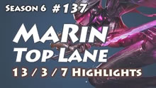 韩服王者小剧场：Marin剑姬 完美收割13杀
