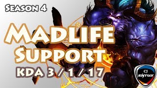 MadLife牛头辅助视角 打的对面下路毫无人头
