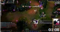 美服排位LMQ辅助与Doublelift怒秀C9Hai