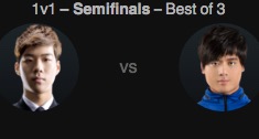2016全明星赛1v1模式半决赛 Smeb vs Maple