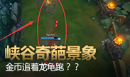 峡谷奇葩景象，金币竟追着龙龟跑？