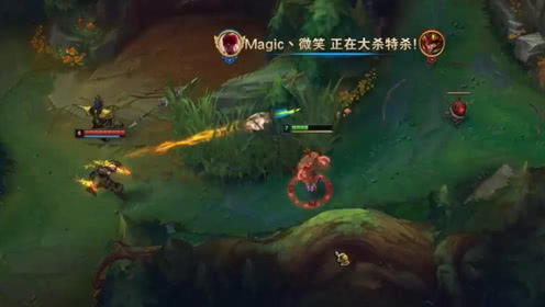 LOL盲僧：我走位加点果实可以跑，火男：大自然就是这么无情