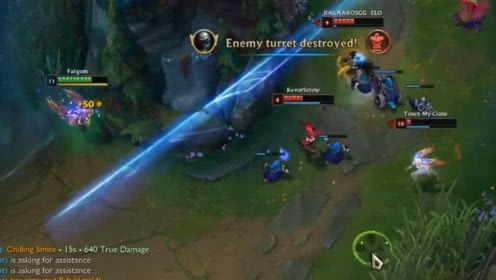 LOL：敌方三人残血，烬开启大招收割，劫：你太慢了，还是我来吧