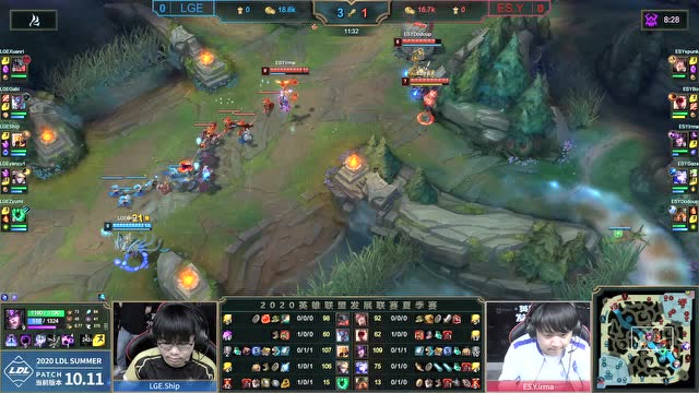 2020LDL夏季赛常规赛 ES.Y vs LGE 第一场