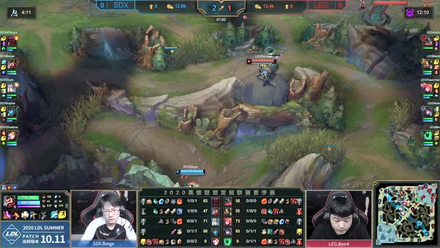 2020LDL夏季赛常规赛 SDX vs LEG 第一场