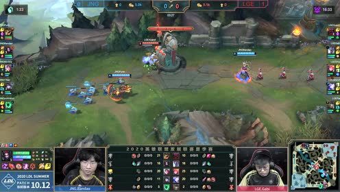  2020LDL夏季赛常规赛 LGE vs JNG 第二场