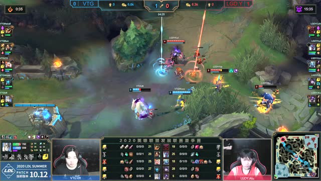 2020LDL夏季赛常规赛 LGD.Y vs VTG 第二场