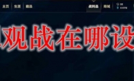 lol观战在哪设置