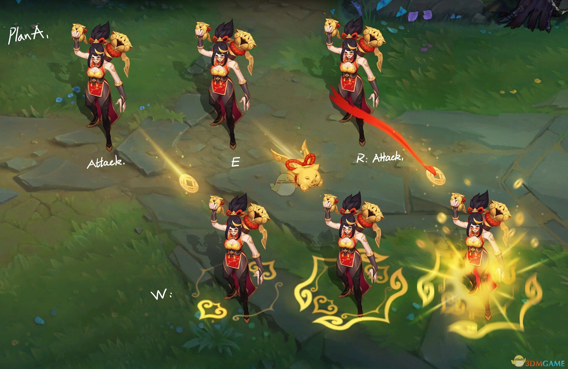 《LOL》薇恩猪年皮肤概念图曝光 六种造型