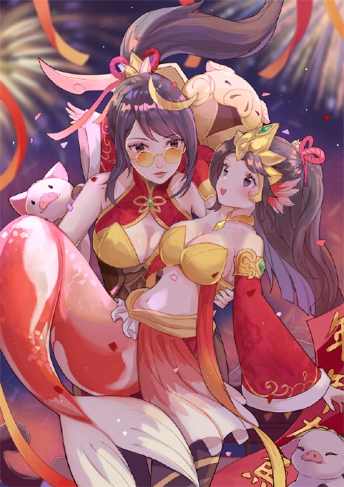 金猪开盟红!英雄联盟2019新春同人大赏