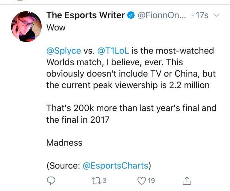 再创记录!SKT对阵SPY外网收视率最高