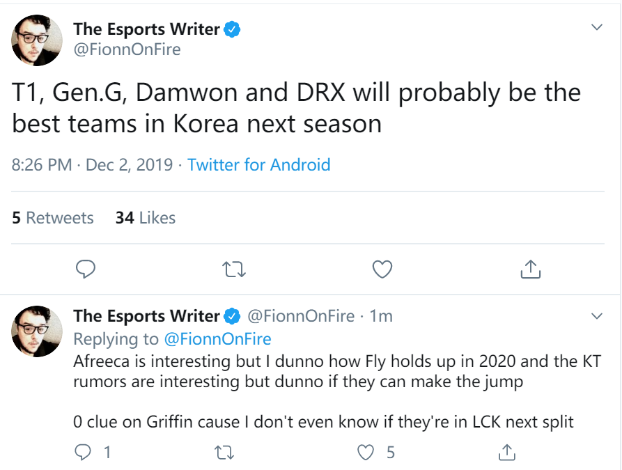 ESPN记者：不知道下个赛季GRF是否还在LCK