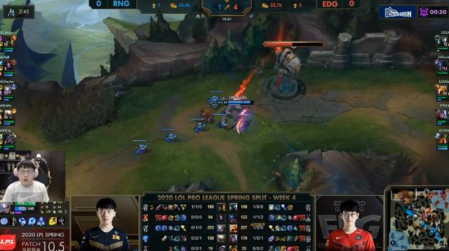 Uzi解说RNG vs EDG：打野6级打9级三线劣势，这要怎么赢啊？